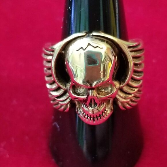 Angel skull ring, NWOT - Picture 3 of 11